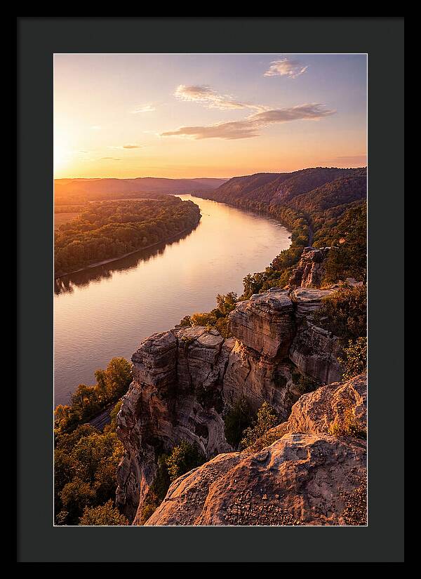 Vicksburg Bluffs At Sunset