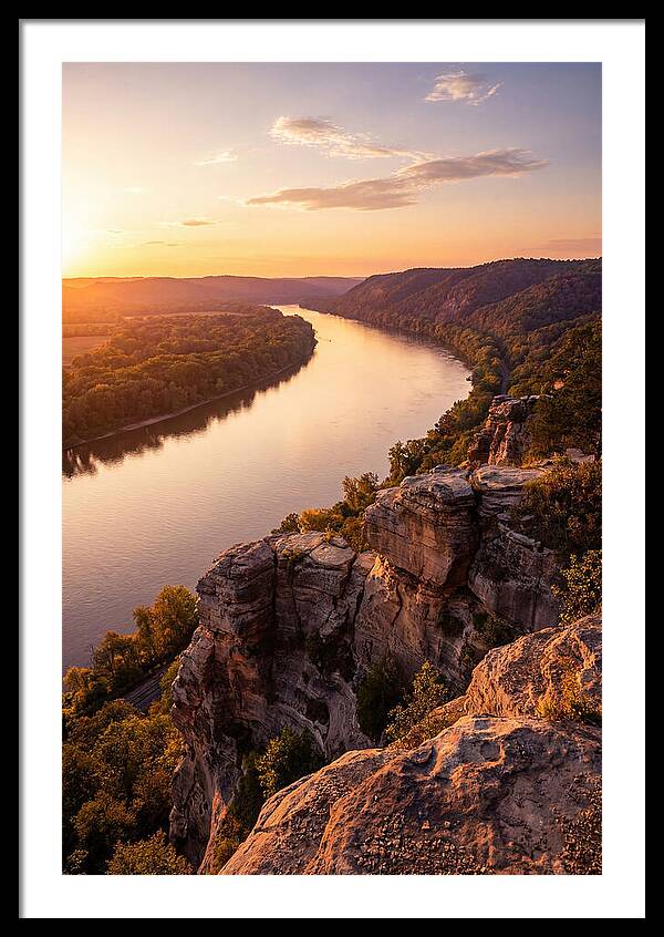 Vicksburg Bluffs At Sunset
