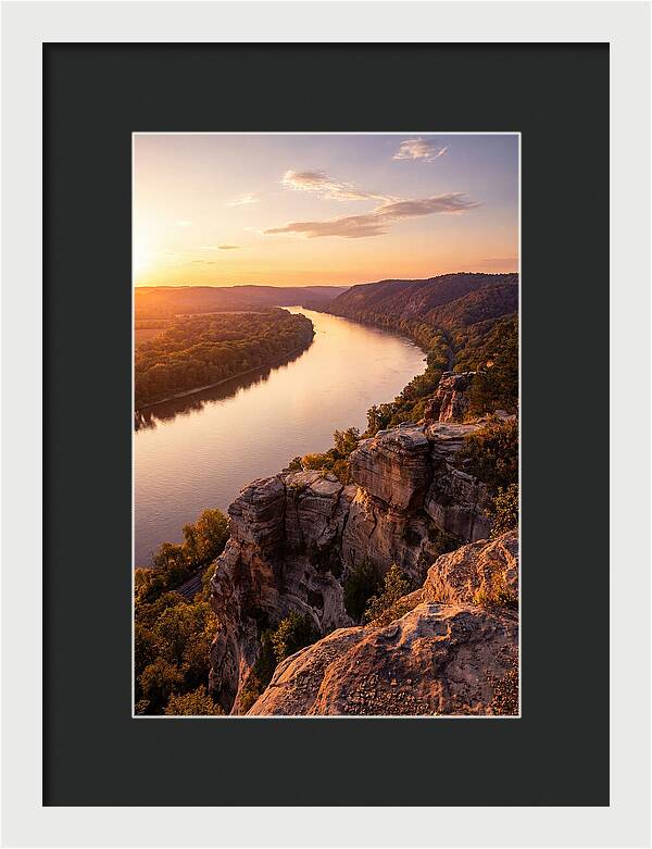 Vicksburg Bluffs At Sunset