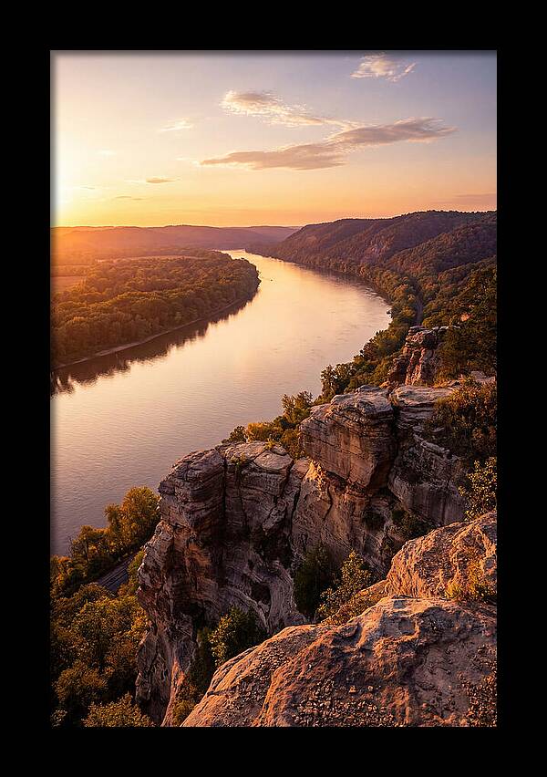 Vicksburg Bluffs At Sunset