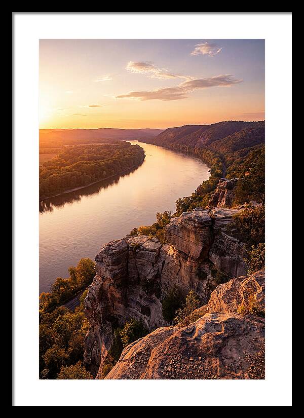 Vicksburg Bluffs At Sunset