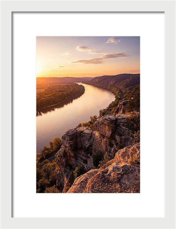 Vicksburg Bluffs At Sunset