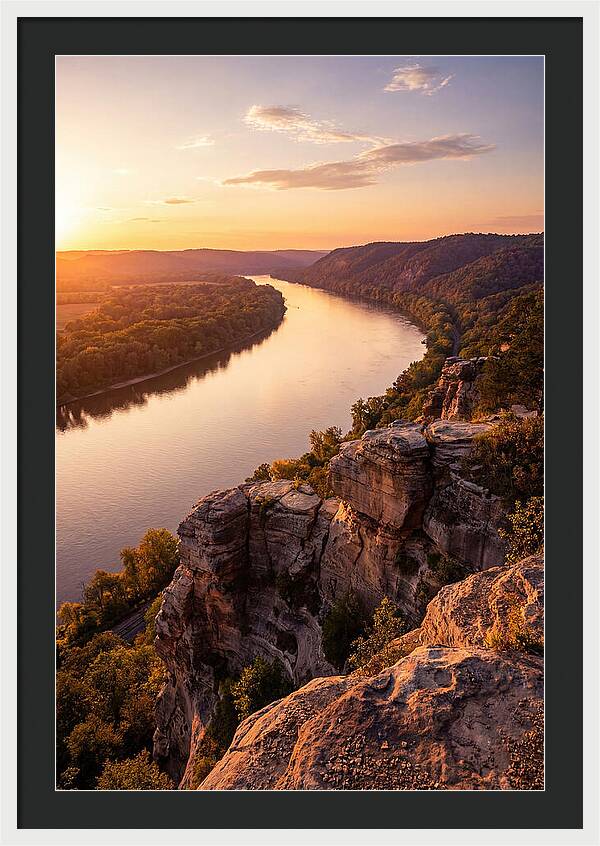 Vicksburg Bluffs At Sunset