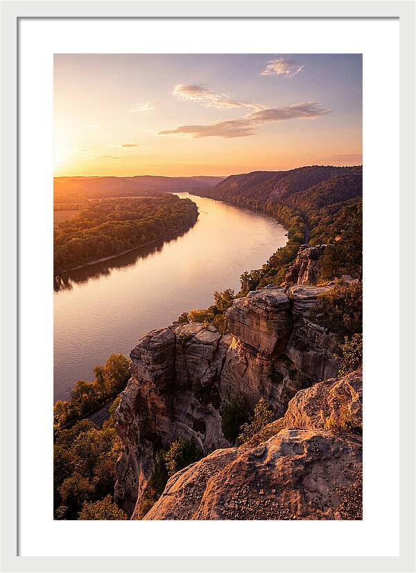 Vicksburg Bluffs At Sunset