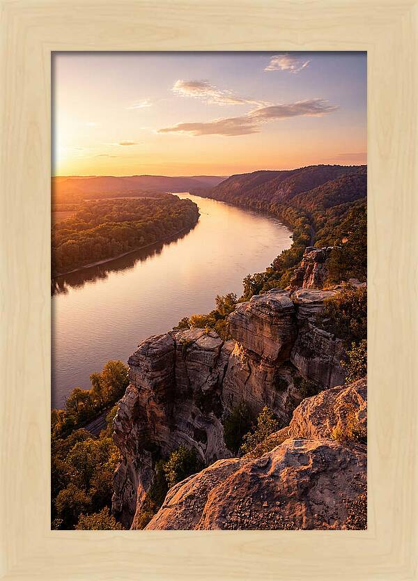 Vicksburg Bluffs At Sunset