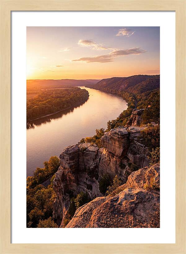 Vicksburg Bluffs At Sunset