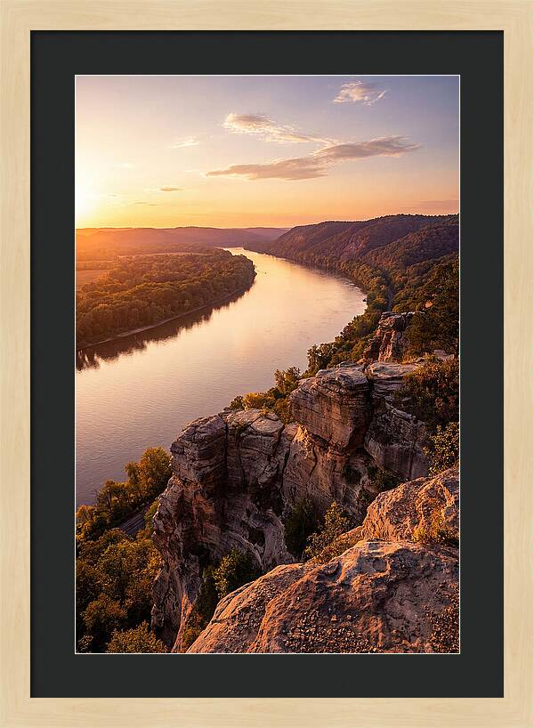 Vicksburg Bluffs At Sunset