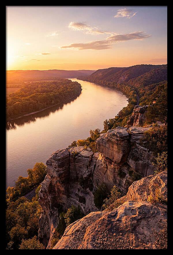 Vicksburg Bluffs At Sunset