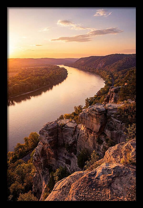 Vicksburg Bluffs At Sunset