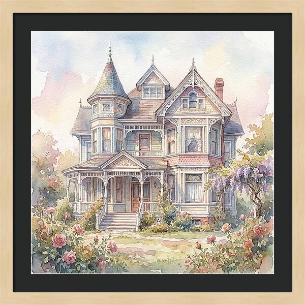 Victorian Elegance In Watercolor