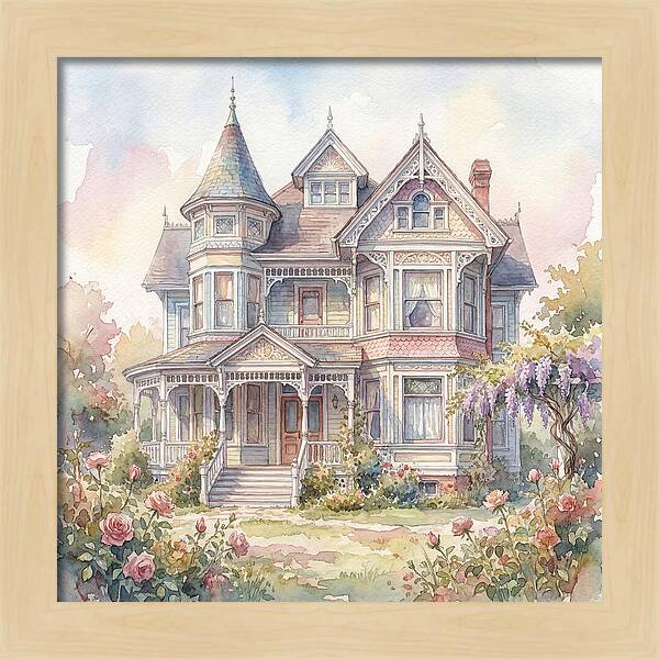 Victorian Elegance In Watercolor