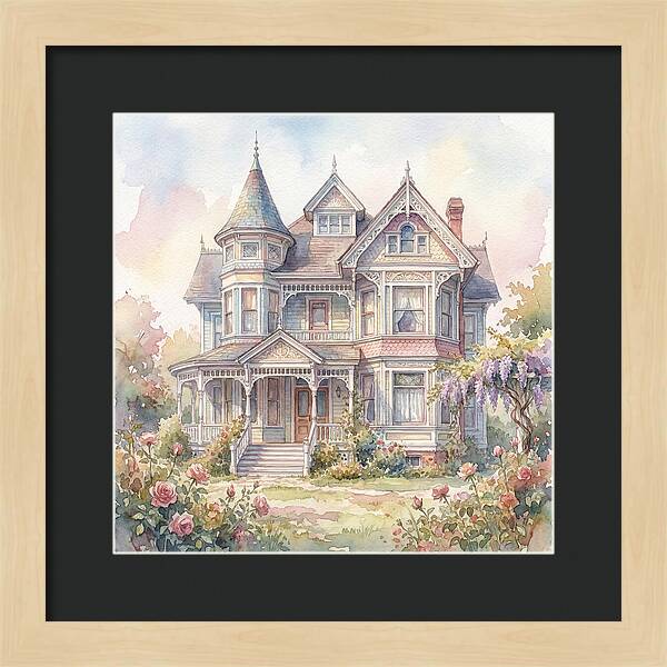 Victorian Elegance In Watercolor