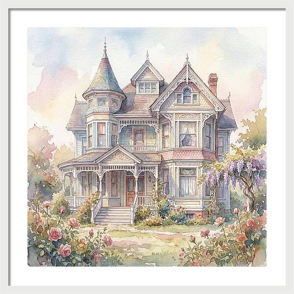 Victorian Elegance In Watercolor