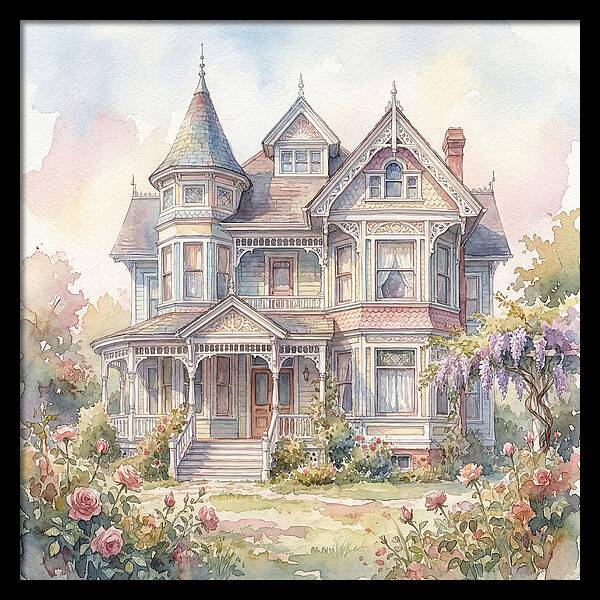 Victorian Elegance In Watercolor
