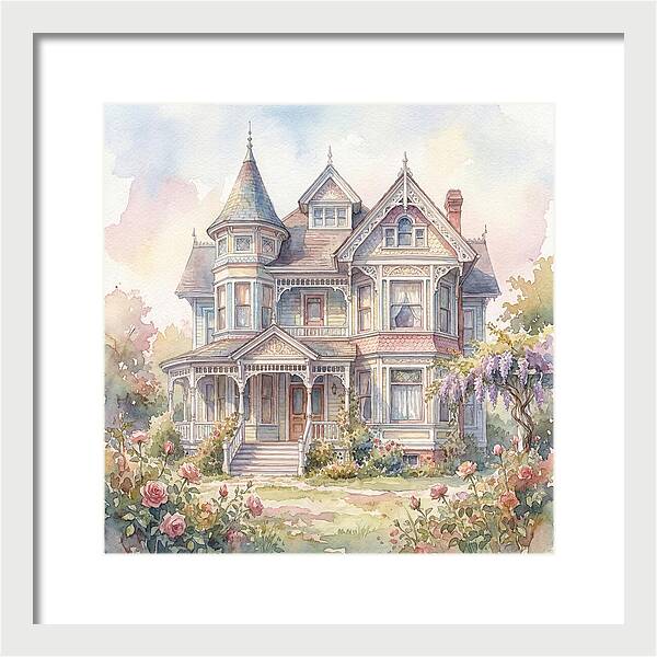 Victorian Elegance In Watercolor