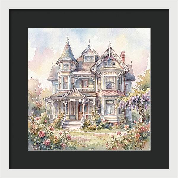 Victorian Elegance In Watercolor