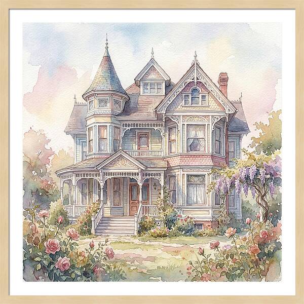 Victorian Elegance In Watercolor