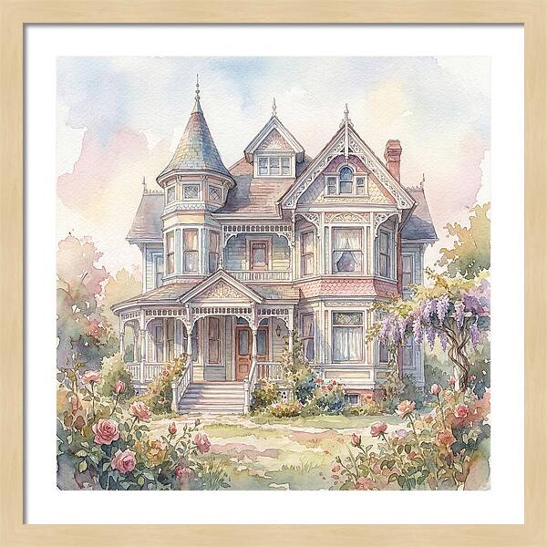 Victorian Elegance In Watercolor