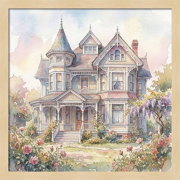 Victorian Elegance In Watercolor