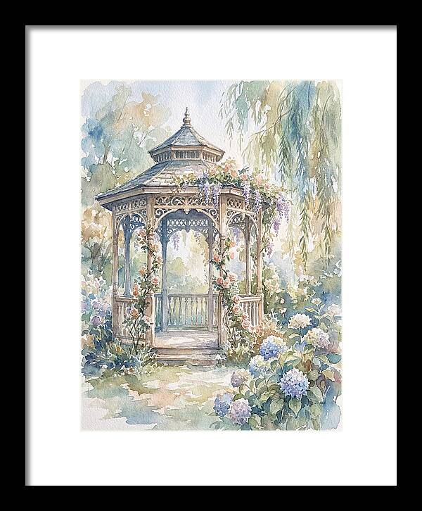 Victorian Gazebo In Bloom