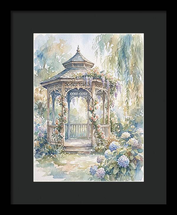 Victorian Gazebo In Bloom