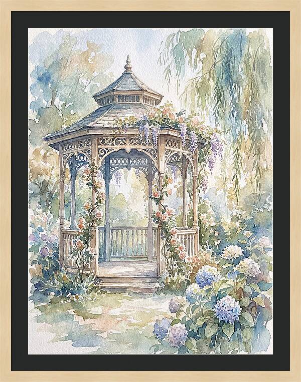 Victorian Gazebo In Bloom