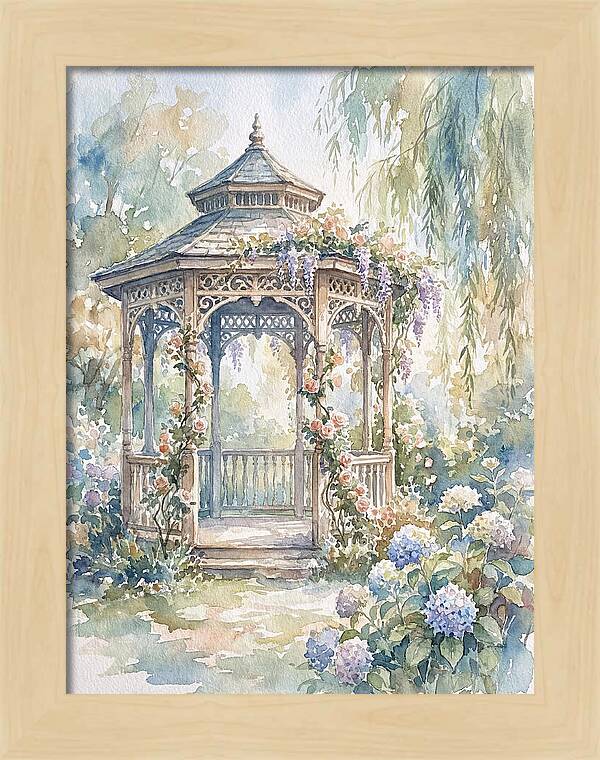 Victorian Gazebo In Bloom