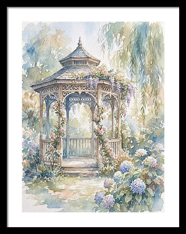 Victorian Gazebo In Bloom