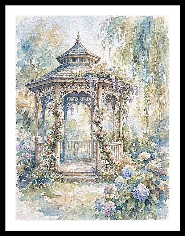 Victorian Gazebo In Bloom