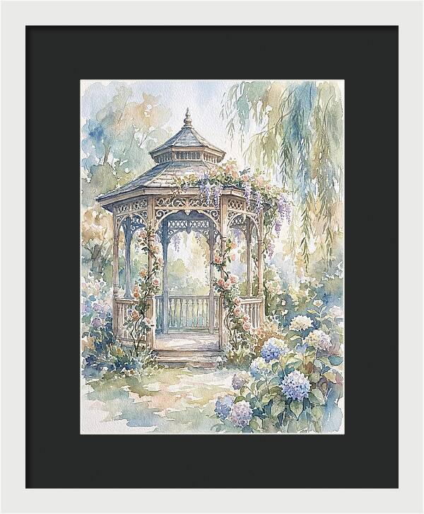 Victorian Gazebo In Bloom