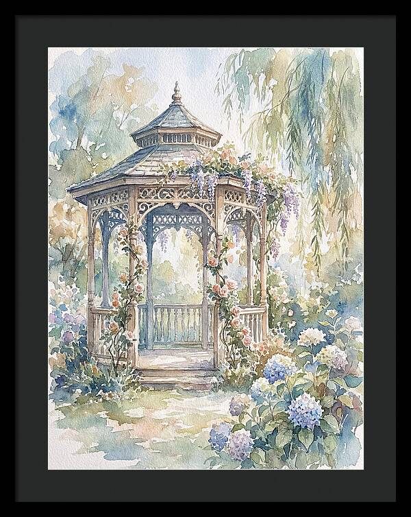 Victorian Gazebo In Bloom