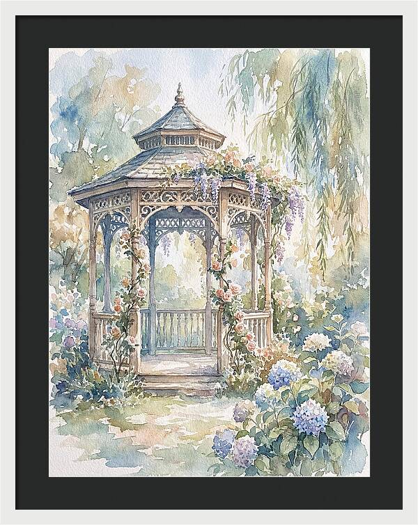 Victorian Gazebo In Bloom