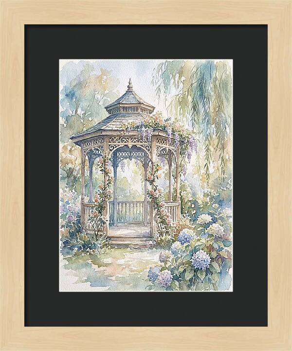 Victorian Gazebo In Bloom
