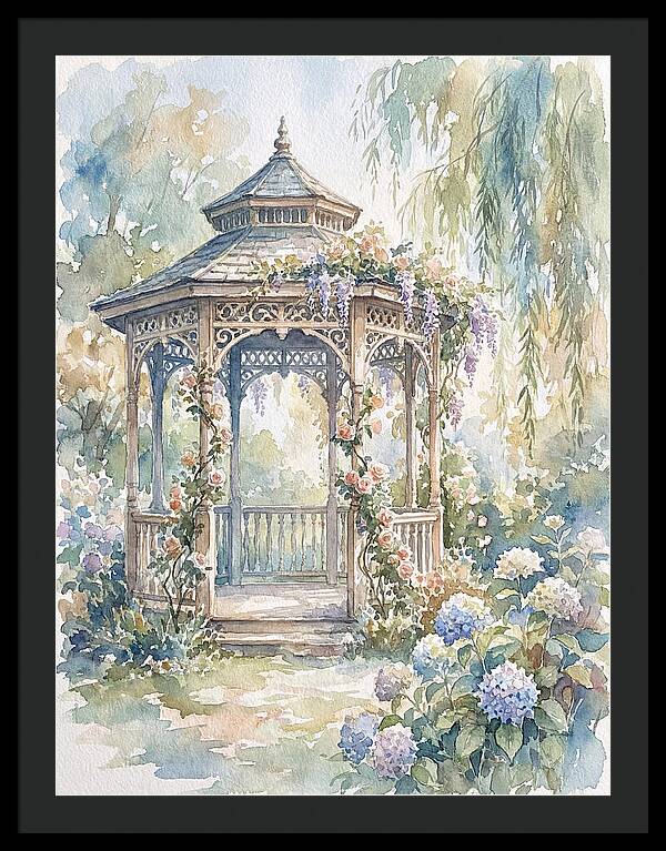 Victorian Gazebo In Bloom