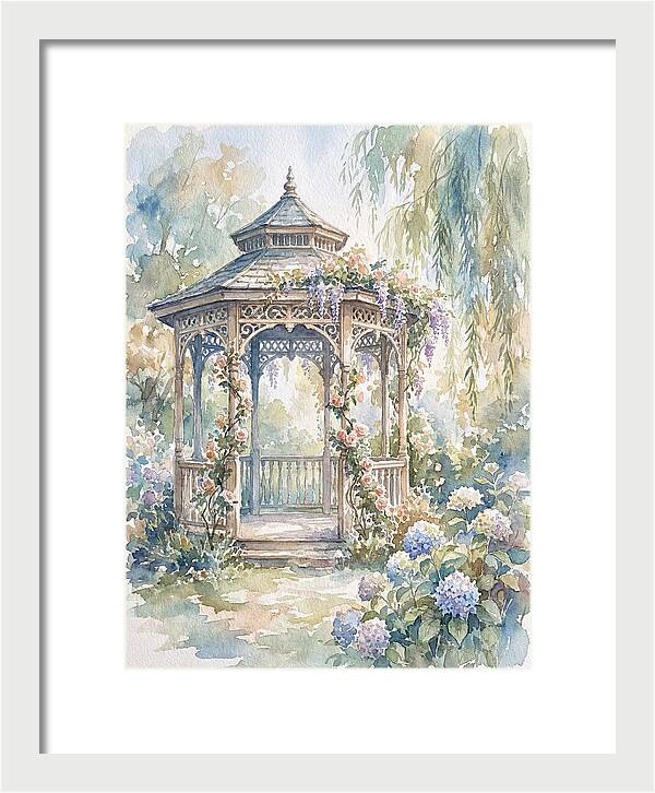 Victorian Gazebo In Bloom