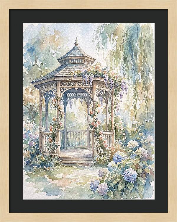 Victorian Gazebo In Bloom