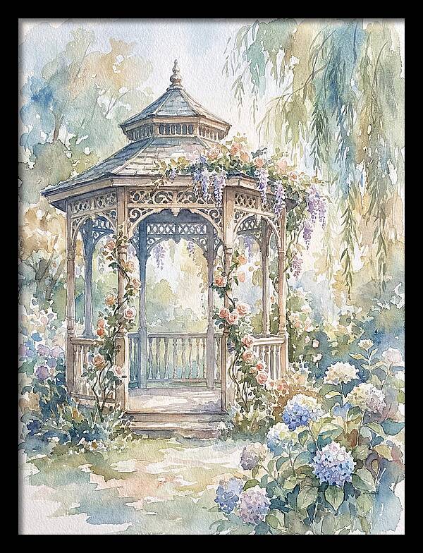 Victorian Gazebo In Bloom
