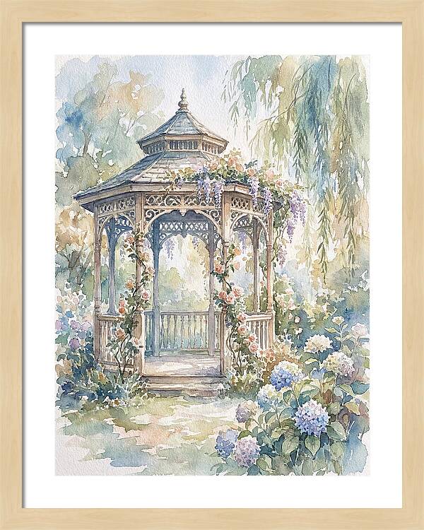 Victorian Gazebo In Bloom