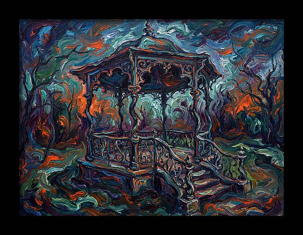 Victorian Gazebo In Expressionist Style