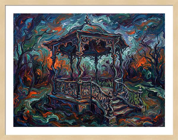 Victorian Gazebo In Expressionist Style