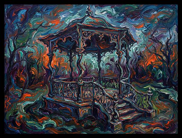 Victorian Gazebo In Expressionist Style