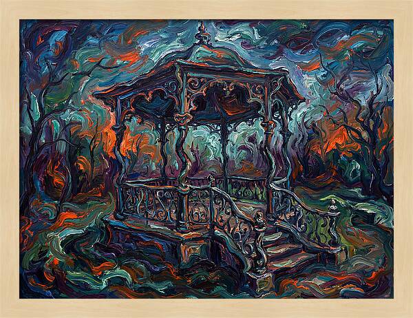 Victorian Gazebo In Expressionist Style