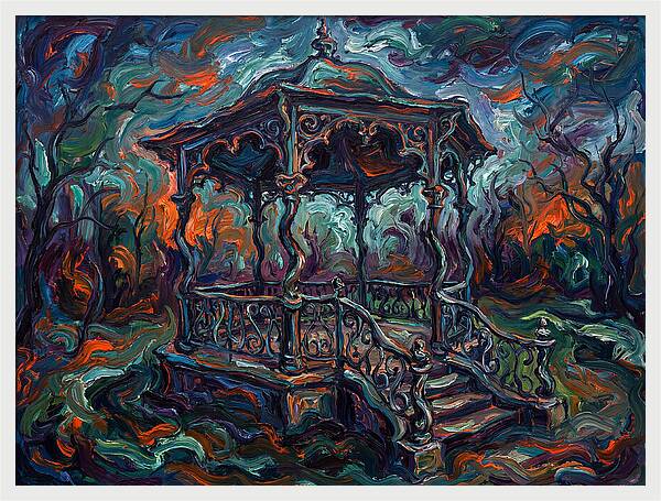 Victorian Gazebo In Expressionist Style