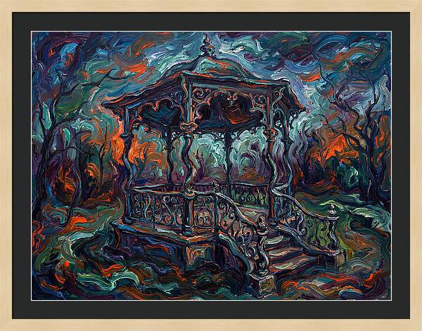 Victorian Gazebo In Expressionist Style