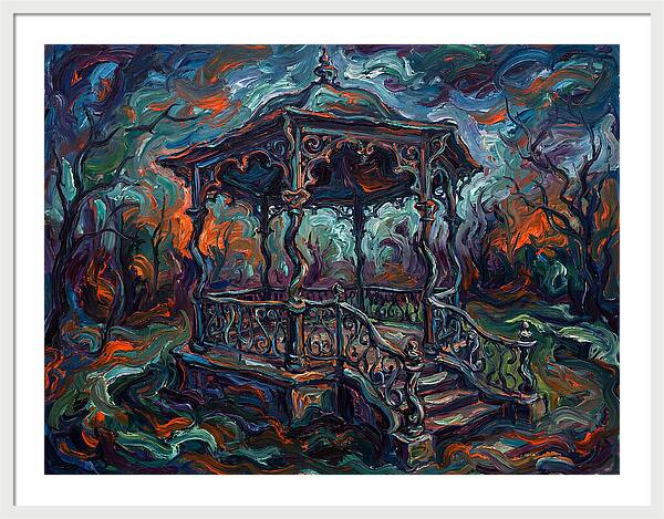 Victorian Gazebo In Expressionist Style