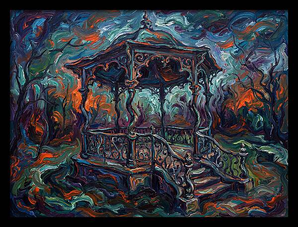 Victorian Gazebo In Expressionist Style