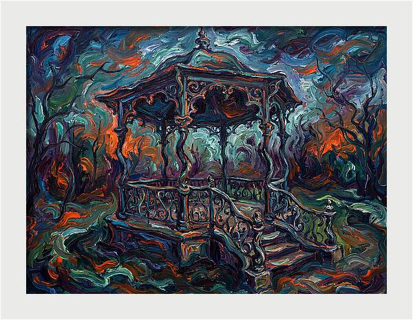 Victorian Gazebo In Expressionist Style