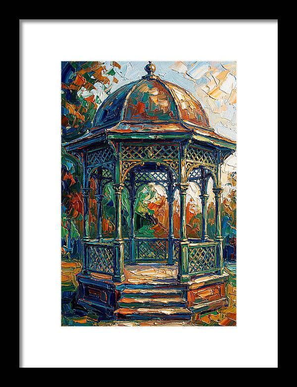 Victorian Gazebo In Vibrant Colors