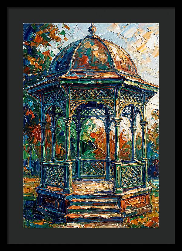 Victorian Gazebo In Vibrant Colors