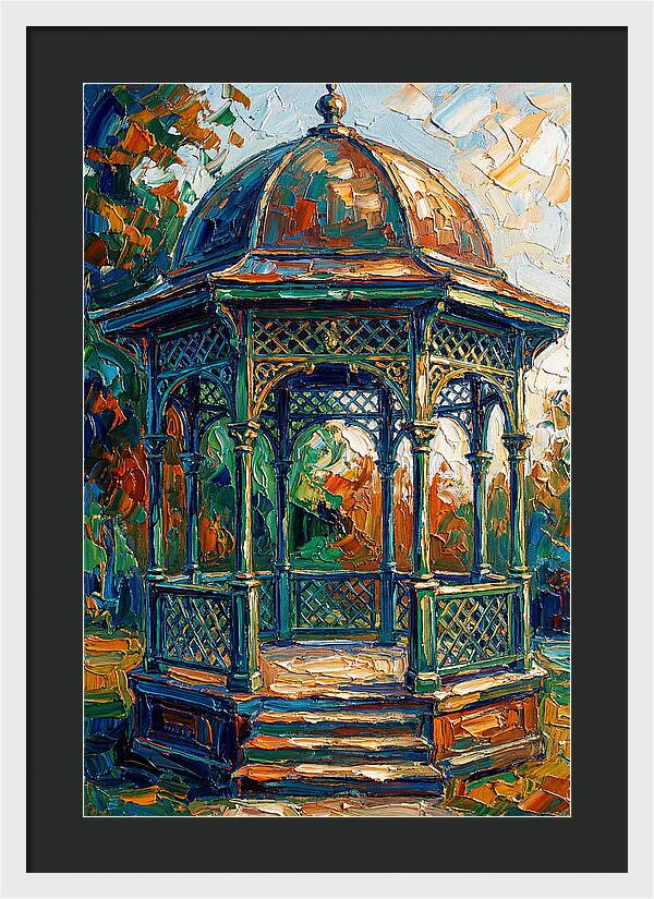 Victorian Gazebo In Vibrant Colors